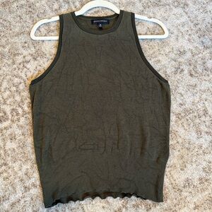 Banana Republic Stretch Sweater Shell Tank Top Dark Green Women's Medium